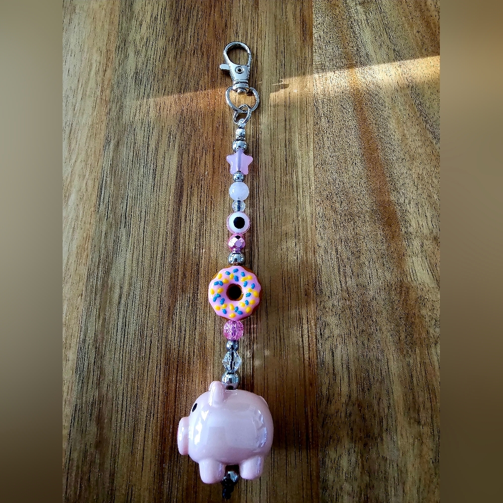 Bohemian Trinkets Dopamine Bag Charm Donut Piggy